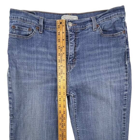 Levi's 512 Jeans Womens 16 Short Perfectly Slimming Stretch Bootcut Medium Wash - Picture 8 of 10